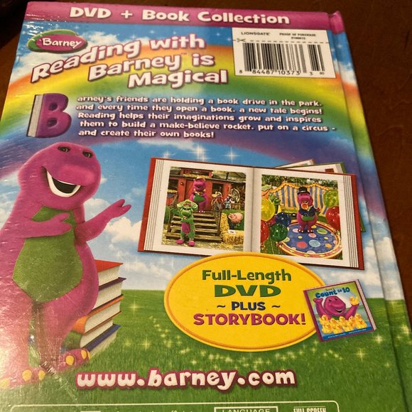 DVD AND STORYBOOK BARNEY BOOK FAIR NEW FULL LENGTH - Picture 2 of 2